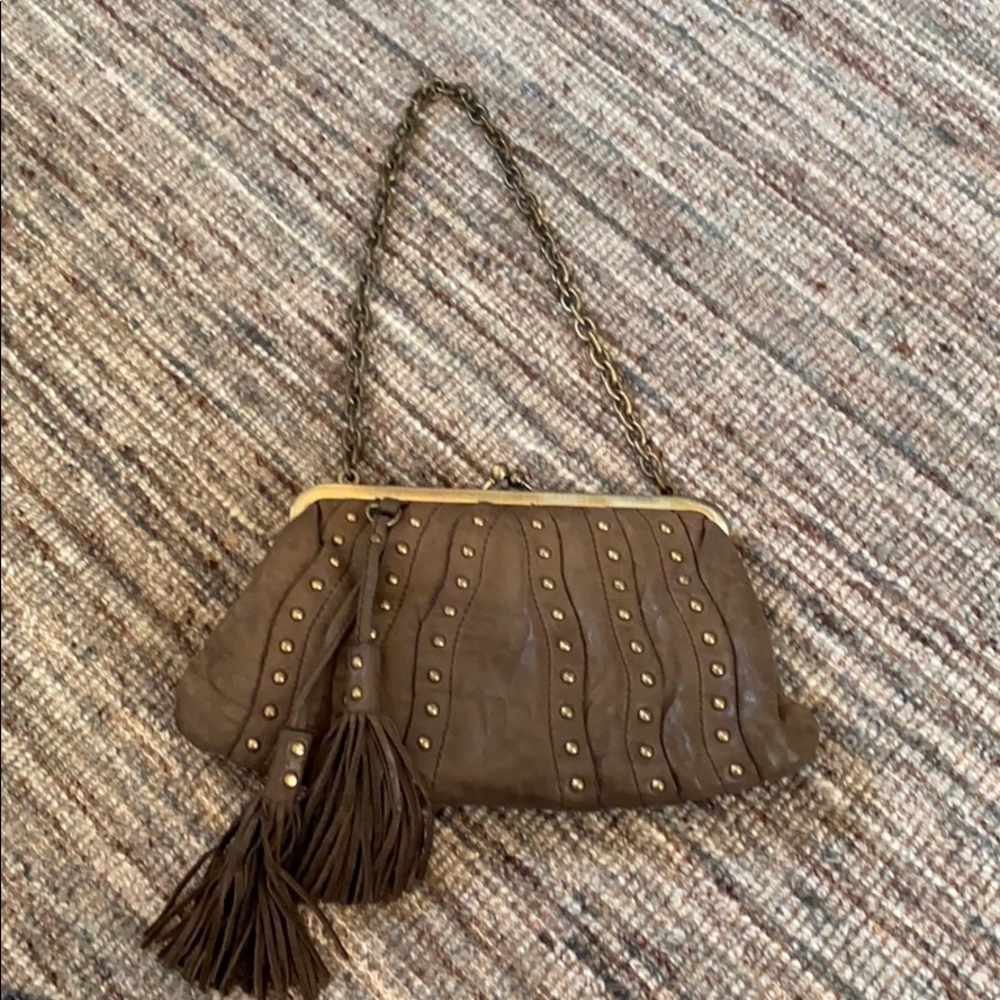 Small Leather Clutch Sax 5th Ave